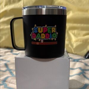 Super Daddio Black Mug